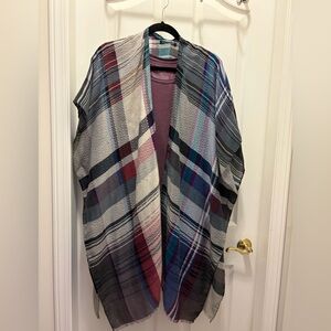 Do Everything in Love Vibrant Plaid Cardigan